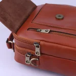 کیف دوشی چرم چرمسال کد 630 نمای باز