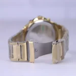 قفل ساعت مچی کرست مردانه فلزی طلایی صفحه مشکی 6255/4