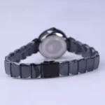 بند ساعت مچی الگانس زنانه فلزی صفحه آینه ای مشکی ER 2178/3