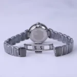 قفل ساعت مچی الگانس زنانه فلزی دودی صفحه آینه ای سبز ER 2178/2