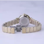 قفل ساعت مچی الگانس زنانه فلزی صفحه آینه ای طلایی ER 2178/4