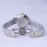 قفل ساعت مچی الگانس زنانه فلزی صفحه سبز آینه ای ER 2178/6