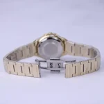 قفل ساعت مچی الگانس زنانه فلزی قاب چندضلعی صفحه آبی ER 2226/7