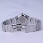 قفل ساعت مچی الگانس زنانه فلزی قاب گرد نقره ای ER 2227/3
