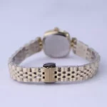 بند ساعت عقربه ای الگانس زنانه فلزی طلایی صفحه بژ ER 2200/4