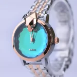 صفحه ساعت مچی الگانس زنانه فلزی نقره ای رزگلد طرح مار ER 2204/9