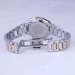 قفل ساعت مچی الگانس زنانه فلزی نقره ای طلایی صفحه بژ ER 2208/11