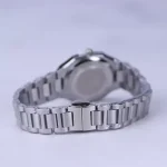 بند ساعت مچی الگانس زنانه فلزی نقره ای صفحه تیفانی ER 2208/6