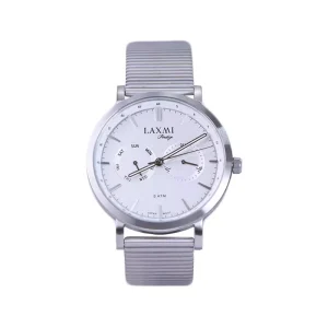 ساعت مچی لاکسمی مردانه فلزی نقره ای صفحه سفید G 8121/1