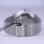 بند ساعت مچی لاکسمی مردانه فلزی نقره ای صفحه سفید G 8121/1