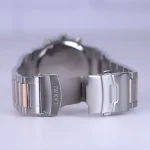 قفل ساعت مچی لاکسمی مردانه فلزی نقره ای رزگلد کرنوگراف G 8125/5