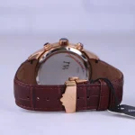 بند ساعت مچی لاکسمی مردانه بند چرم قهوه ای کرنوگراف G 8539/14
