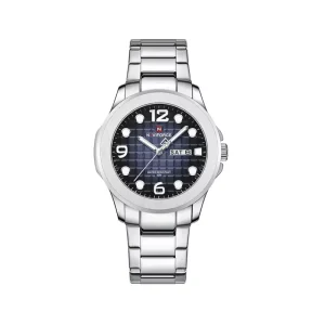 ساعت مچی نیوی فورس مردانه فلزی نقره ای صفحه سرمه ای 9244/3