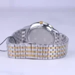 بند ساعت مچی عقربه ای سولیدا مردانه فلزی نقره ای طلایی G 2137/5
