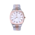 ساعت مچی سولیدا مردانه فلزی قاب مربع نقره ای رزگلد G 6113/11