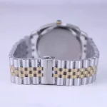 بند ساعت مچی سولیدا مردانه فلزی قاب مربع نقره ای طلایی G 6113/8