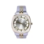 ساعت مچی سولیدا مردانه فلزی قاب مربع نقره ای طلایی G 6113/9