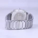 بند ساعت مچی سولیدا مردانه فلزی صفحه مربع سرمه ای G 6123/3