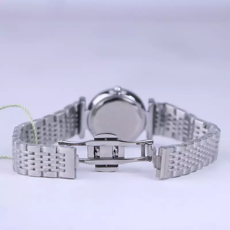 قفل ساعت مچی سولیدا زنانه فلزی نقره ای صفحه سفید L 2128/1