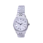 ساعت عقربه ای سولیدا زنانه فلزی قاب مربع نقره ای L 6113/1