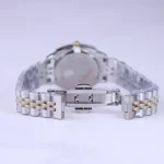 قفل ساعت مچی سولیدا زنانه فلزی نقره ای طلایی قاب مربع L 6113/8