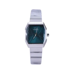 ساعت مچی سولیدا زنانه فلزی صفحه چندضلعی سبز L 6122/5