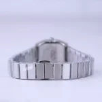 بند ساعت مچی سولیدا زنانه فلزی قاب چندضلعی نقره ای L 6122/8