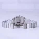 قفل ساعت مچی سولیدا زنانه فلزی قاب چندضلعی نقره ای L 6122/8