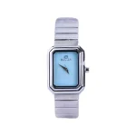 ساعت مچی سولیدا زنانه فلزی قاب مستطیل صفحه آبی L 6126/6