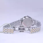 قفل ساعت مچی سولیدا زنانه استیل نقره ای طلایی صفحه صدفی S4139/6