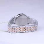 بند ساعت مچی سولیدا زنانه استیل نقره ای رزگلد صفحه صدفی S4139/8