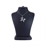 گردنبند استیل زنانه آویز توله سگ نقره ای