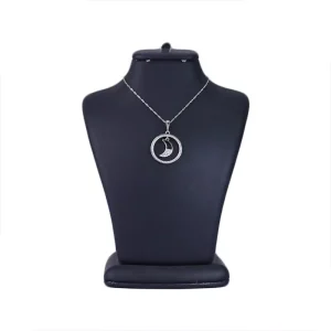 گردنبند استیل زنانه شیک با آویز ماه