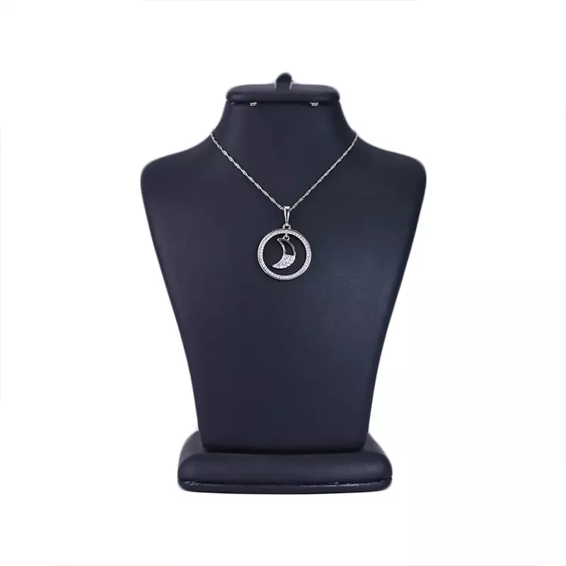گردنبند استیل زنانه شیک با آویز ماه گردنبند استیل زنانه شیک با آویز ماه