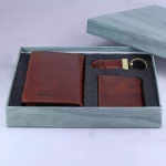 ست کیف کتی و جاکارتی و جاکلیدی چرم آترینا درون جعبه