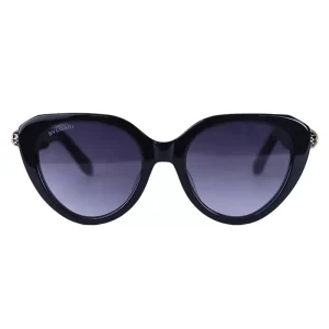 عینک آفتابی بولگاری زنانه فریم گربه ای مشکی استیت BV50003/3