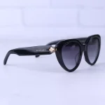 عدسی عینک آفتابی بولگاری زنانه فریم گربه ای مشکی استیت BV50003/3