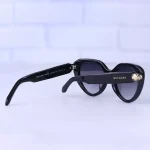 دسته عینک آفتابی بولگاری زنانه فریم گربه ای مشکی استیت BV50003/3