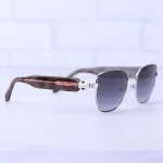 عدسی عینک آفتابی بولگاری زنانه فریم پروانه ای نقره ای BV 50002/5