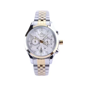 ساعت عقربه ای الگانس پریمیر زنانه فلزی نقره ای طلایی L 1319/13