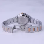 قفل ساعت مچی الگانس زنانه فلزی صفحه رزگلد قاب چندضلعی ER 2226/8