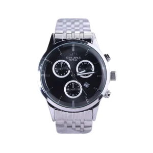 ساعت مچی الگانس مردانه فلزی نقره ای صفحه مشکی G 9766/13