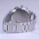 بند ساعت مچی الگانس مردانه فلزی نقره ای صفحه مشکی G 9766/14