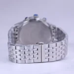 بند ساعت مچی الگانس مردانه فلزی نقره ای صفحه سفید G 9766/9