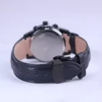 نمای بسته ساعت مچی عقربه ای الگانس زنانه بند چرم مشکی L 1196/6