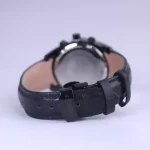 بند ساعت مچی عقربه ای الگانس زنانه بند چرم مشکی L 1202/4