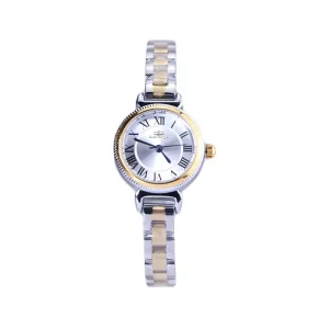 ساعت عقربه ای الگانس زنانه فلزی نقره ای طلایی 008017/4