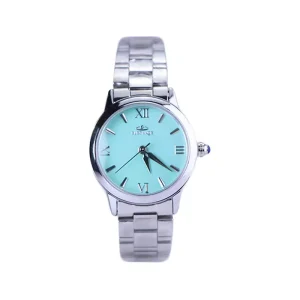ساعت عقربه ای الگانس زنانه فلزی نقره ای صفحه تیفانی 8019/5