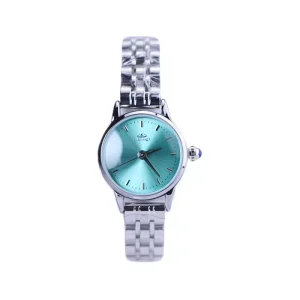 ساعت عقربه ای الگانس زنانه فلزی نقره ای صفحه تیفانی 8020/5