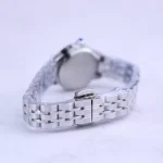 بند ساعت عقربه ای الگانس زنانه فلزی نقره ای صفحه تیفانی 8020/5